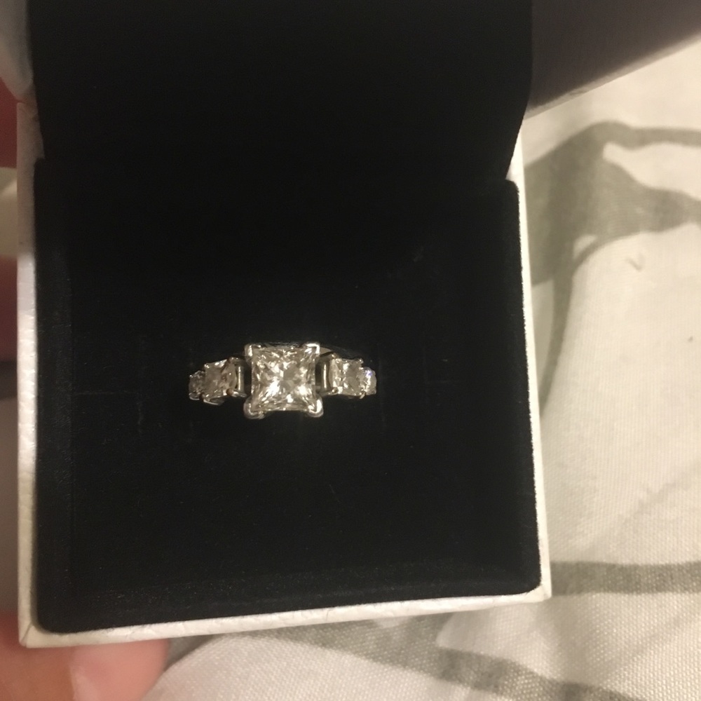 2 Ctr. Princess cut certified Leo diamond